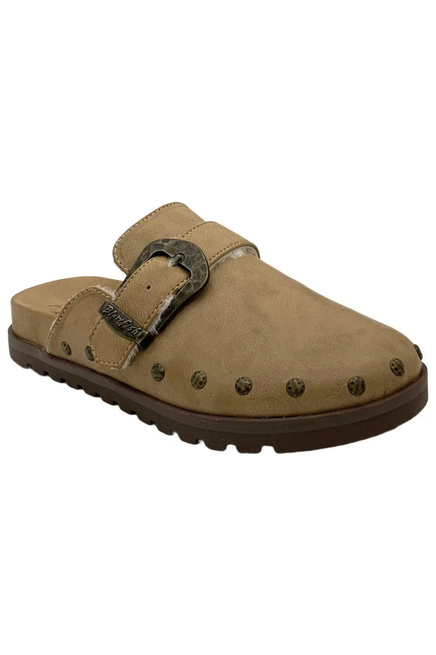 Blowfish Women's Skylar Cozy Studded Clog Light Brown - Medium